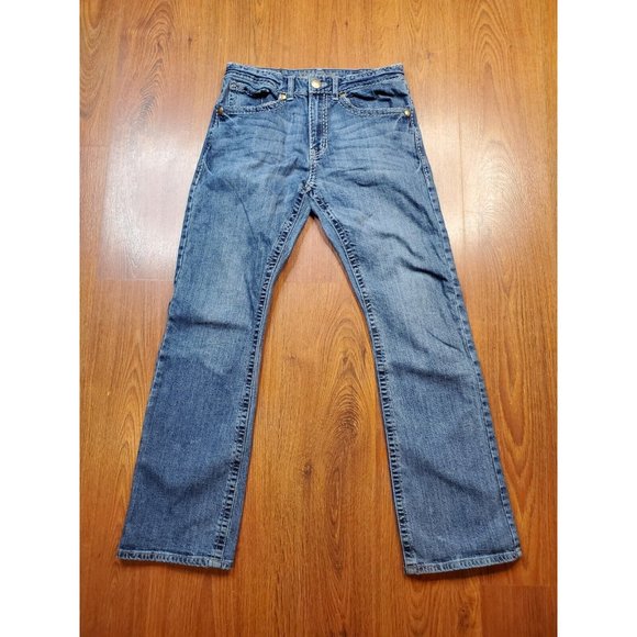 Rock 47 by Wrangler Mens 33 X 36 Boot Cut Mens Western Embroidered Jeans. - Picture 2 of 9